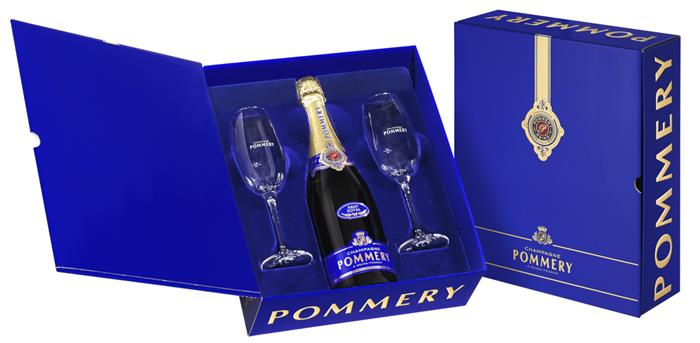 Brut Royal coffret met 2 flutes - Pommery