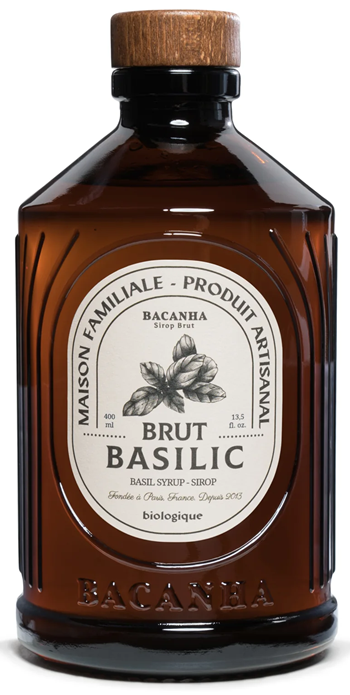 Sirop Basilic Brut - Bacanha 400 ml - BIO
