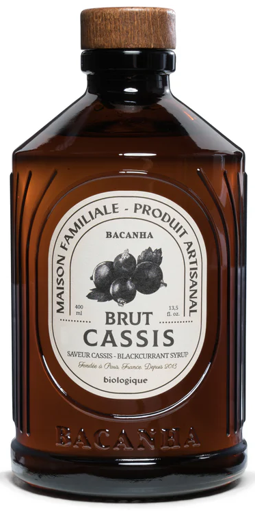 Sirop Cassis Brut - Bacanha 400 ml - BIO