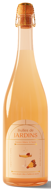 Bulles de Raisin Blanc & Noix 0% - Jardins - BIO